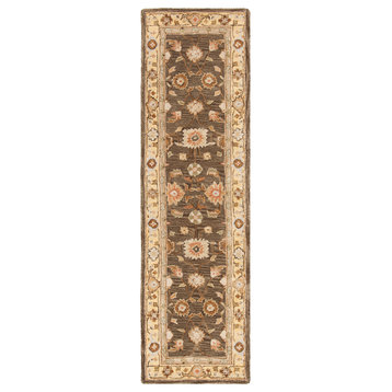 Safavieh Anatolia Collection AN556 Rug, Brown/Taupe, 2'3"x10'