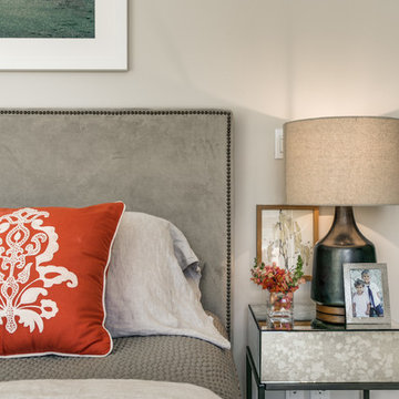 Soft grey modern bedroom