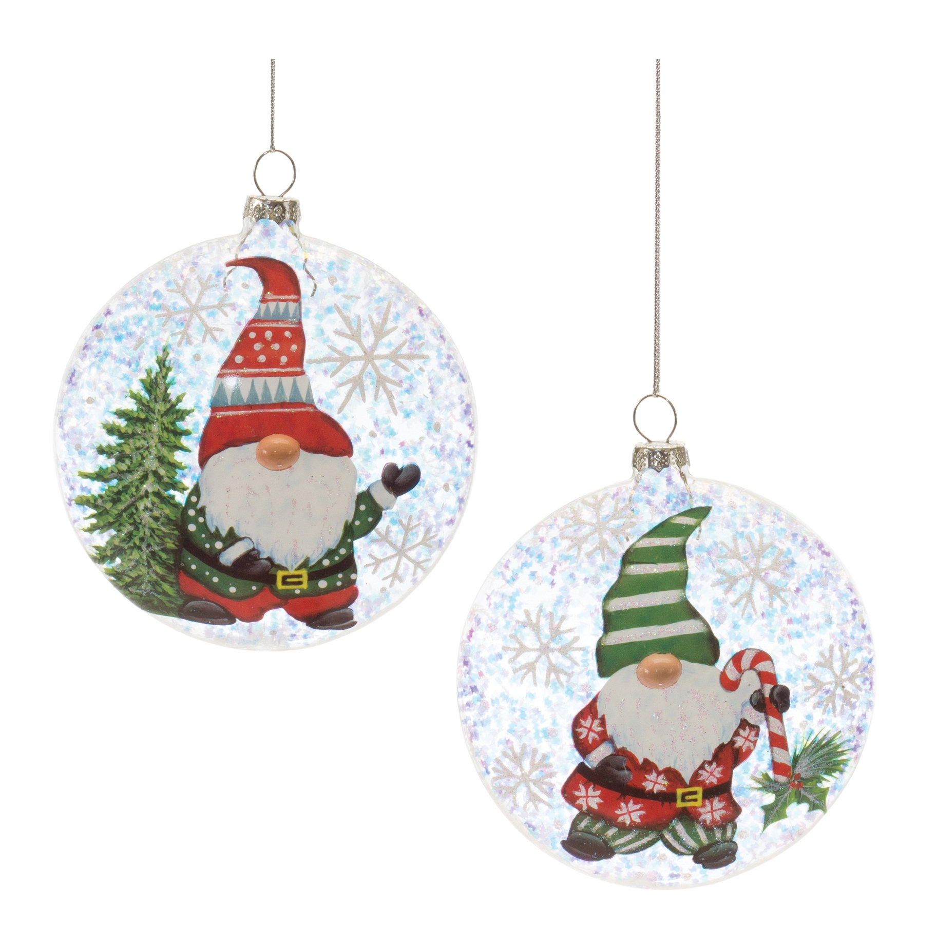 Ceramic Gnome Bell Ornament (Set of 12) main image 1