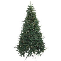 7.5' Pre-Lit Northern Pine Full Artificial Christmas Tree, Clear Lights