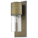 Acclaim Lighting - Acclaim Lighting 1511RB/CL Cooper 1-Light Wall Ligh Modern - 6 In - Clean modern designCylindrical glassHand pCooper 1-Light Wall  Raw Brass *UL: Suitable for wet locations Energy Star Qualified: n/a ADA Certified: YES  *Number of Lights: 1-*Wattage:100w Medium Base bulb(s) *Bulb Included:No *Bulb Type:Medium Base *Finish Type:Raw Brass