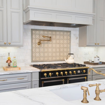 Vintage Victorian Kitchen with Bold and Brassy Details