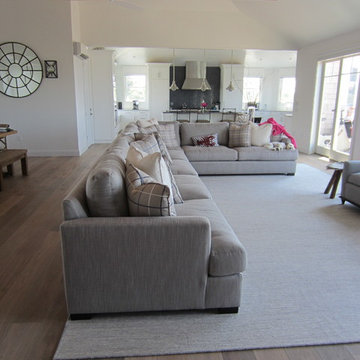 MONTAUK: WIDE PLANK ENGINEERED INSTALLED/WHITE OAK INSTALLED/FINISHED IN BEDRMS