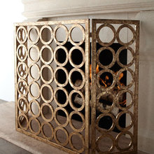 fireplace screen for TV