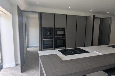 Design ideas for a large modern kitchen in Dorset.