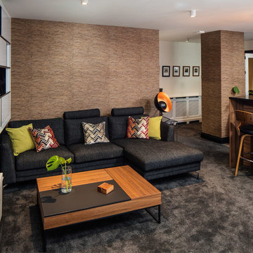 Livingroom in shades of brown