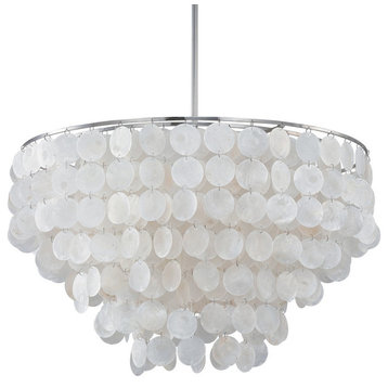 Austin Allen and Co. Shelby 6-Light Pendant, Polished Nickel