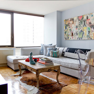 Living Room Makeover: Union Square, NYC 1 bedroom apartment