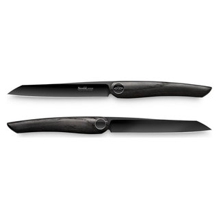 Schmidt Brothers Cutlery 10-piece Black & Brass Knife Block Set
