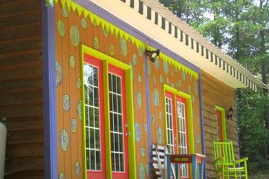 Inspiration for an eclectic shed remodel in Charlotte