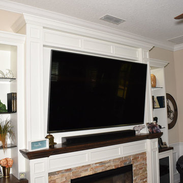 Fireplace Surround and Entertainment Center