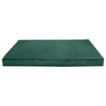 Contrast Pipe 6" Twin-XL 80x39x6 Velvet Indoor Daybed Mattress COVER ONLY-AD317