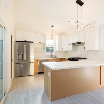 Bright Transitional Kitchen with Clean Lines and Warm Wood Contrast | Premium RT