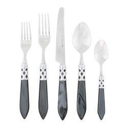 Aladdin Charcoal Antique Flatware - Dinnerware