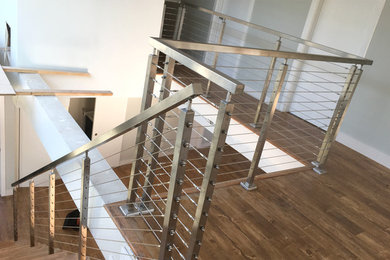 Inspiration for a modern staircase remodel in Los Angeles