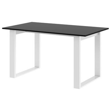 Venta Dining Table, Black/White