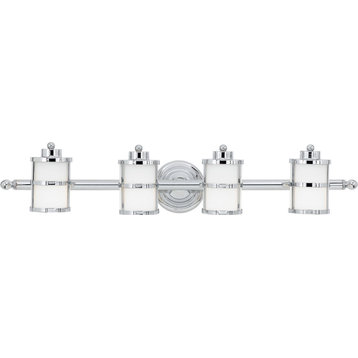 Quoizel 4 Light Tranquil Bay Bath Fixture in Polished Chrome - TB8604C