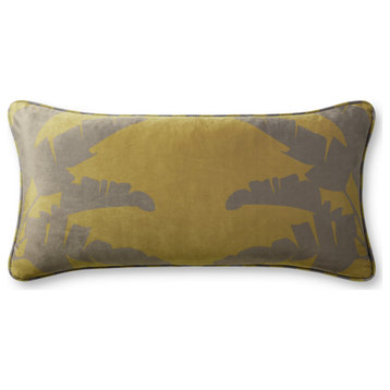 Justina Blakeney x Loloi PJB0015 Gold 12" X 27" Cover Only Pillow