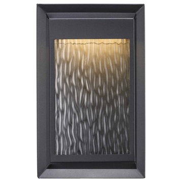Steelwater LED Outdoor Wall Sconce, Black