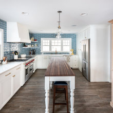 kitchen narrow island