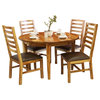 Artisan Home Guamuchil 5-Piece Round Dining Room Set with Wooden Legs