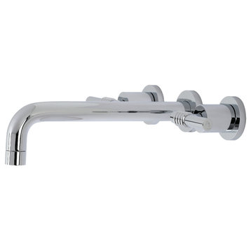 KS8021ML Two-Handle Wall Mount Tub Faucet, Polished Chrome