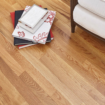 Modern, Sophisticated Reading Room - Hampton Honey, Solid, Red Oak Hardwood
