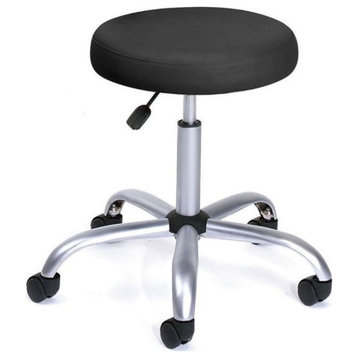 Boss Office Products Easy Movement Caressoft Doctor's Stool in Black