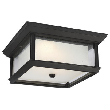 McHenry LED Outdoor Flush Mount in Textured Black
