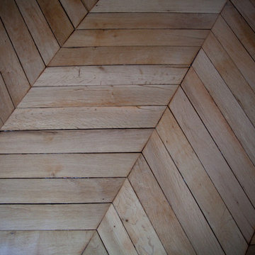 Ponçage et rénovation de parquet point de Hongrie