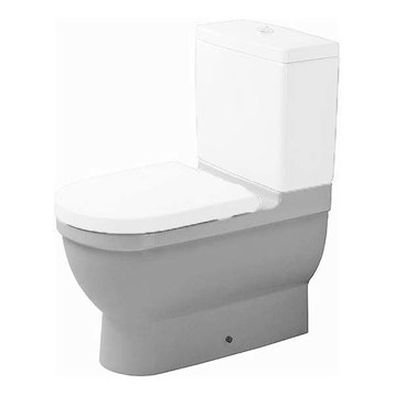 Duravit Starck 3 Close-Coupled Toilet Bowl 14 1/8"x25 3/4" Dual Flush, White