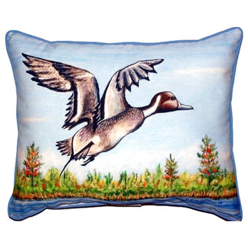 Betsy Drake Pintail Duck Extra Large Zippered Pillow, 20"x24"