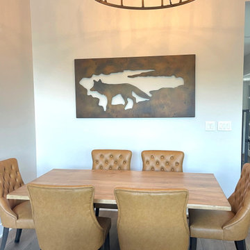 Rustic Live Edge Maple Hardwood Dining Table