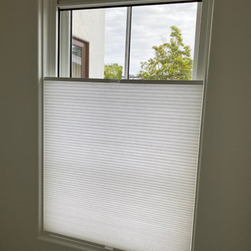 Customer Photos of Installed Pleated Blinds and Honeycomb Shades