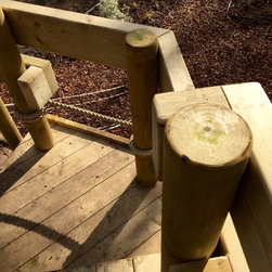 Beautiful Garden Playhouse timber balustrade - Garden Playhouses