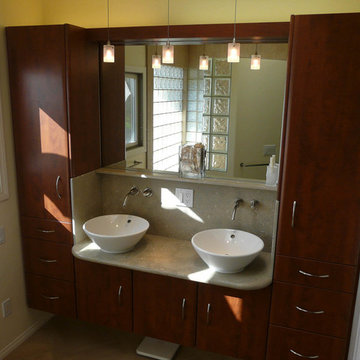 Summer Flame Stone & Glass Bath