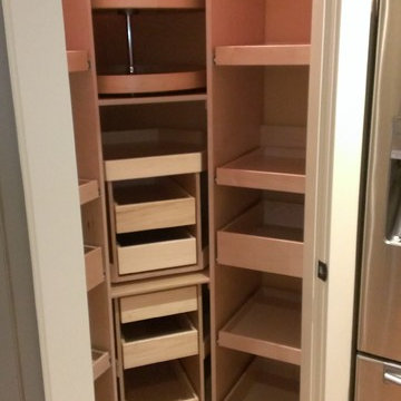 ShelfGenie Glide-Out Shelves for a Corner Pantry