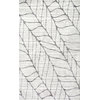 nuLOOM Boyce Contemporary Leaves Area Rug, Light Gray, 9'x12'