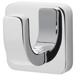 Speakman - Speakman Kubos Single Robe Hook, Polished Chrome - Featuring a modest, yet brilliantly minimalistic frame the Speakman Kubos SA-2406 Robe Hook was organically designed to make a modern statement. Its clean, square form celebrates the true simplicity of modern design. The Kubos Robe Hook is constructed entirely of brass and includes all necessary mounting hardware to make installation effortless.