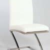 White "Z" Frame Contemporary Side Chair, Set of 4