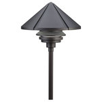 Kichler Lighting - Kichler Lighting 15211BKT Six Groove - Line Voltage One Light Path Lamp - Landscape fixtures have a variety of accessories and mounting options available. Contact your local distributor to order.  Bulb Not Included  Versatile fixture with wider light distribution for paths and low areas of groundcover. Stem or bollard, ordered separately.* Number of Bulbs: 1*Wattage: 75W* BulbType: A19 Medium Base* Bulb Included: No