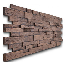 191-WOODEN HIGH-LOW WALL STACKED PANEL - Wall Panels