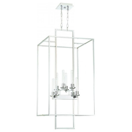 Craftmade Lighting 41538-CH Cubic - Eight Light 2-Tier Foyer