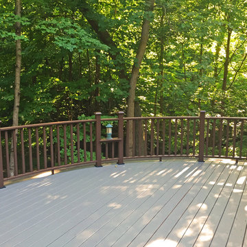 Curved Deck Rail in Maple Plain, MN