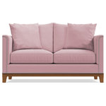 Apt2B - Apt2B La Brea Apartment Size Sofa, Blush Velvet, 72"x39"x31" - The La Brea Apartment Size Sofa combines old-world style with new-world elegance, bringing luxury to any small space with its solid wood frame and silver nail head stud trim.