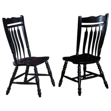Black Cherry Selections Aspen Dining Chair | Antique Black | Set Of 2
