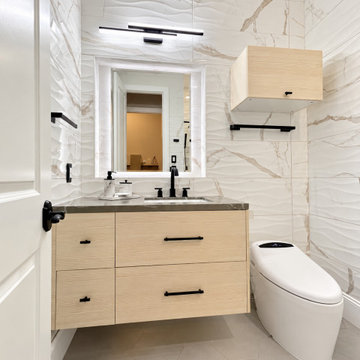 Modern/Contemporary Guest Bathroom Remodeling in Cypress, TX