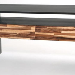 Contemporary Rustic Entertainment Center - Furniture