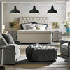 Universal Curated Haven Sofa, Gray Cloud Velvet