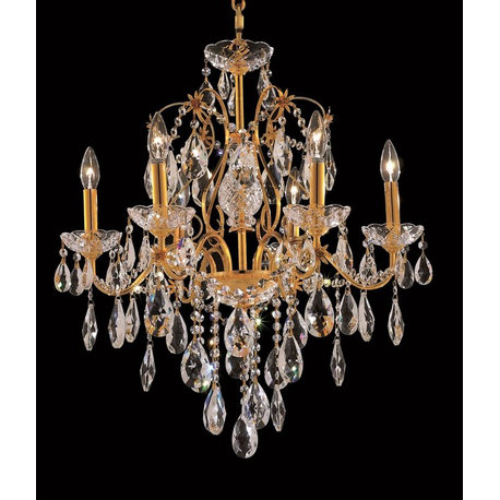 St. Francis Six Light Chandelier Dark Bronze